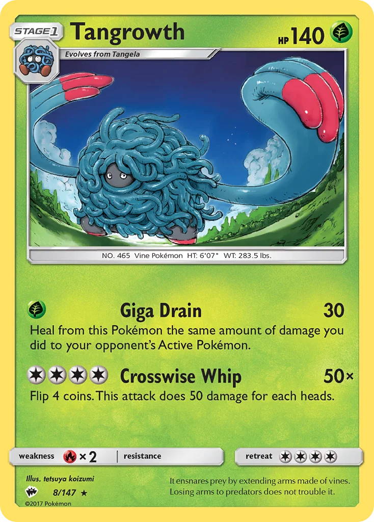 Tangrowth Pokemon card