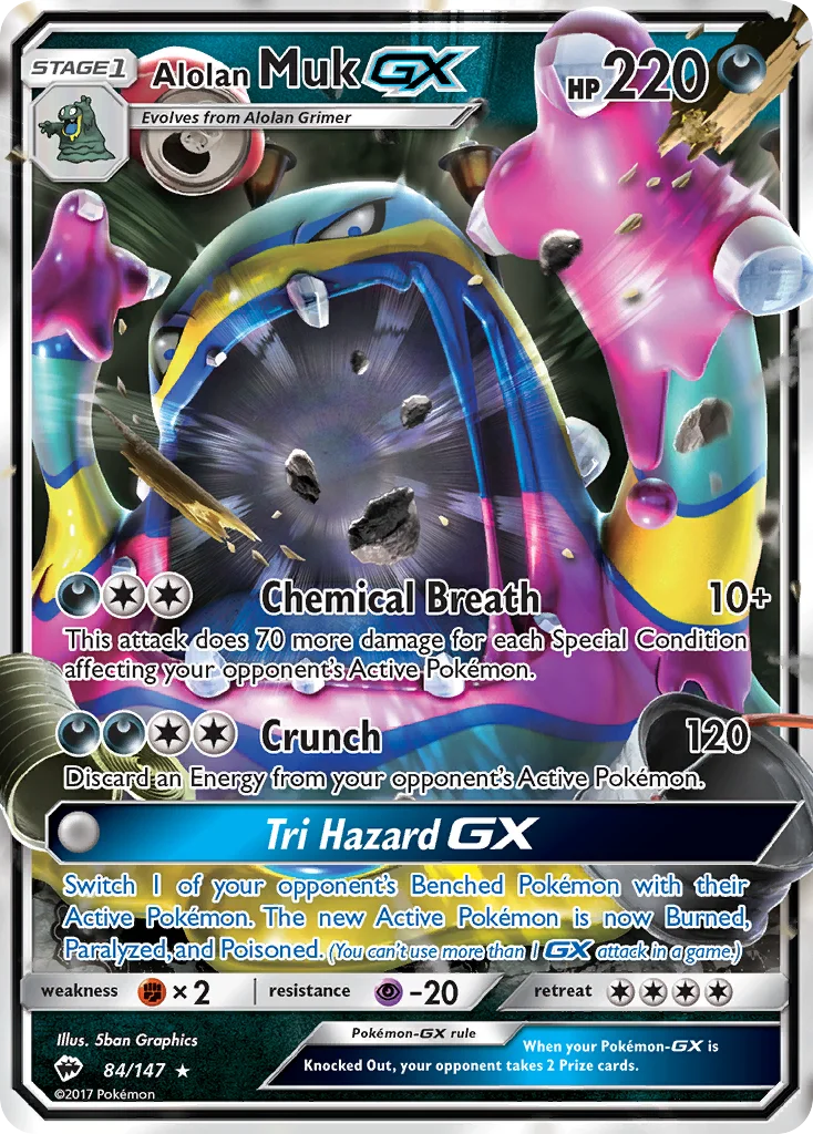 Alolan Muk-GX Pokemon card