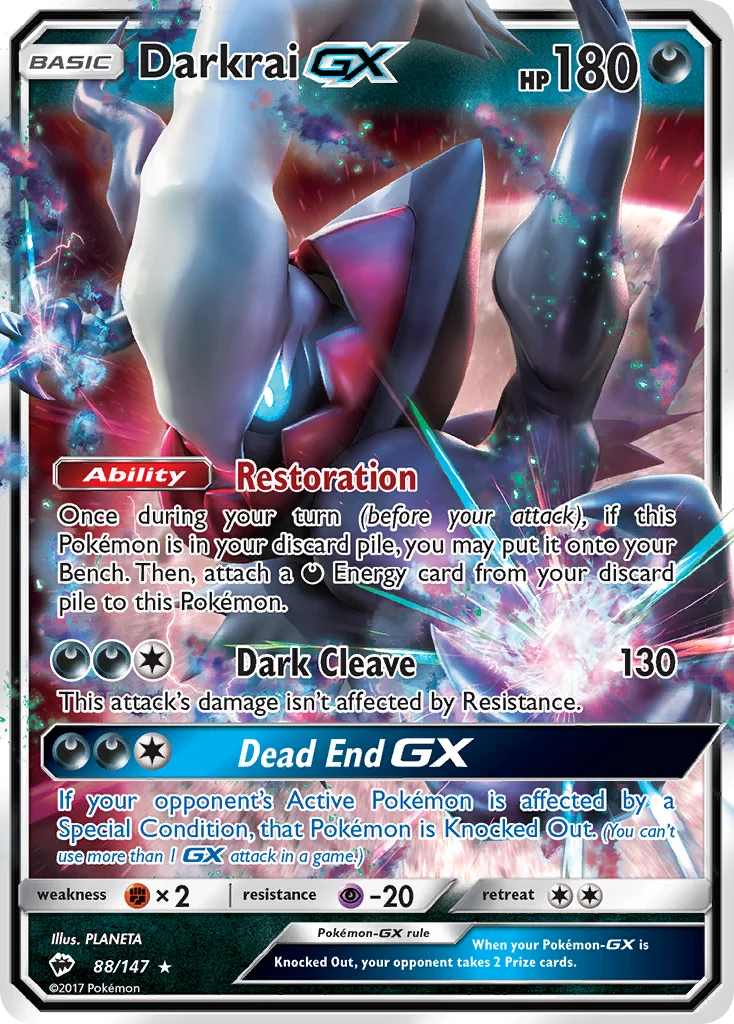 Darkrai-GX Pokemon card