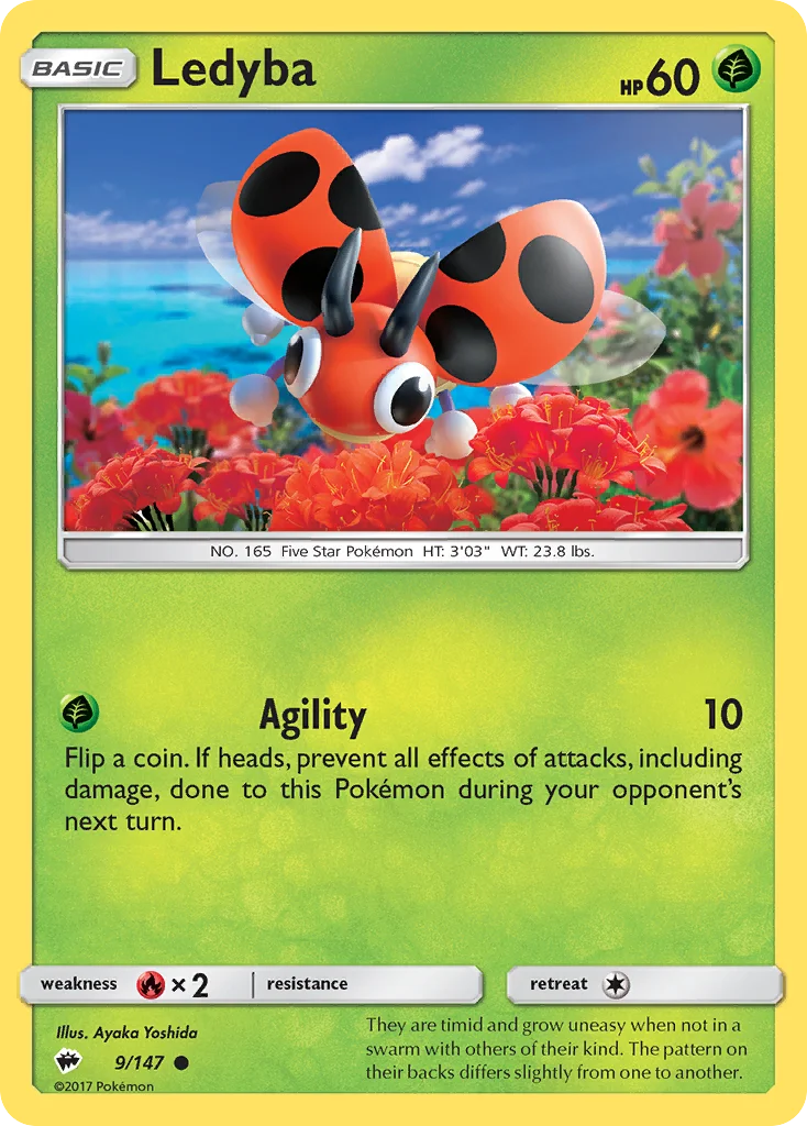 Ledyba Pokemon card