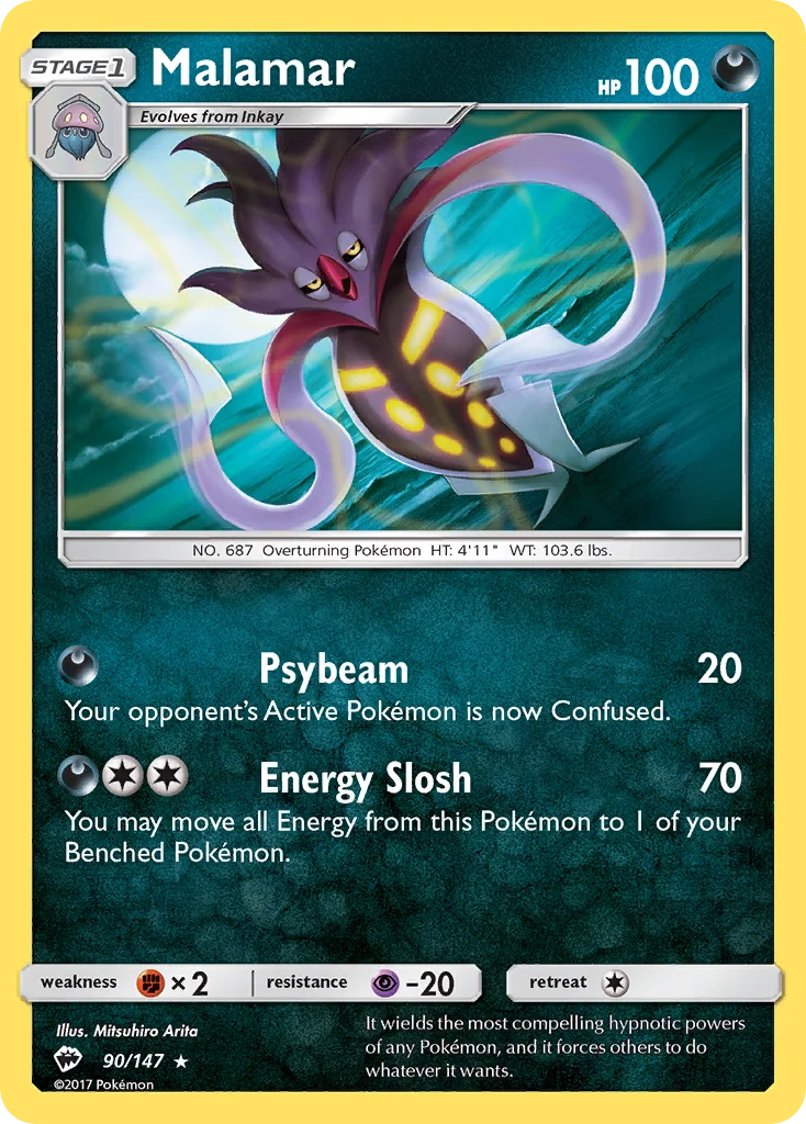 Malamar Pokemon card