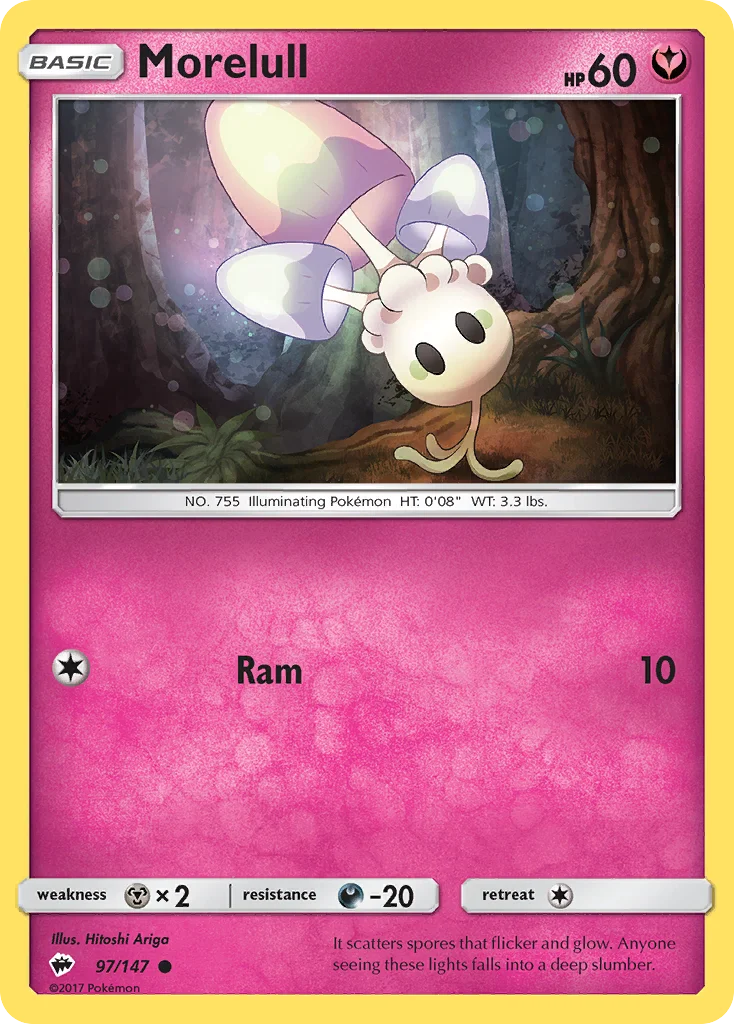 Morelull Pokemon card