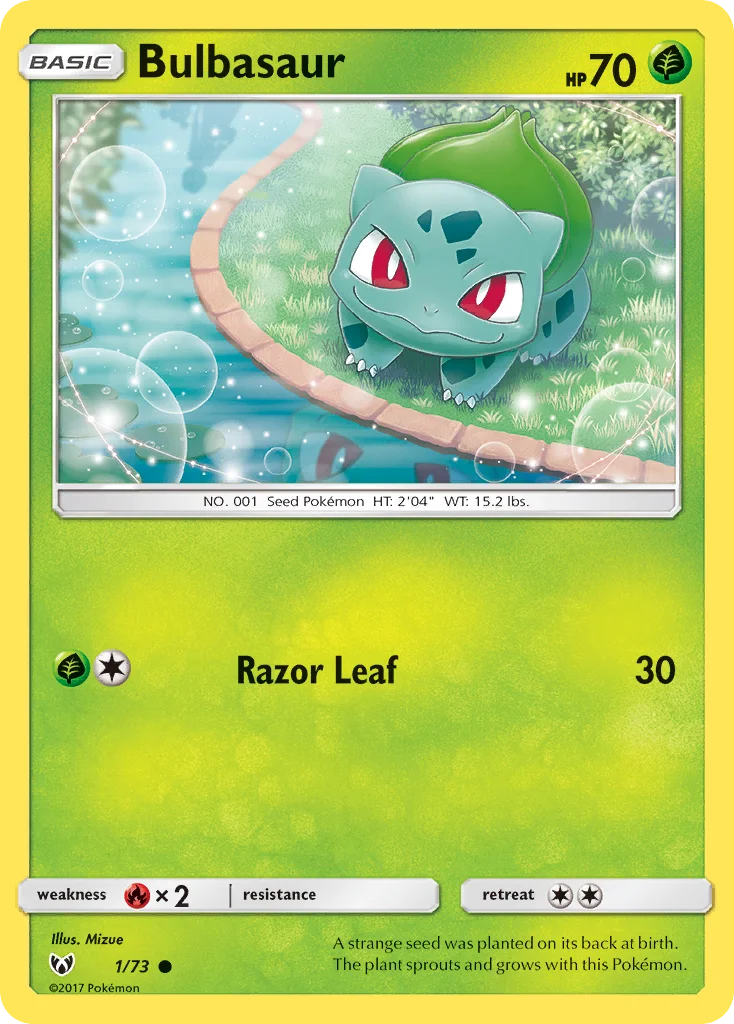 Bulbasaur Pokemon card