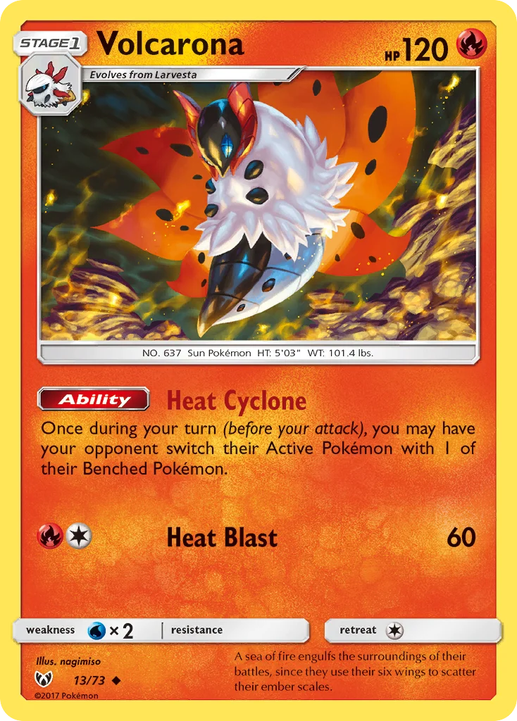 Volcarona Pokemon card