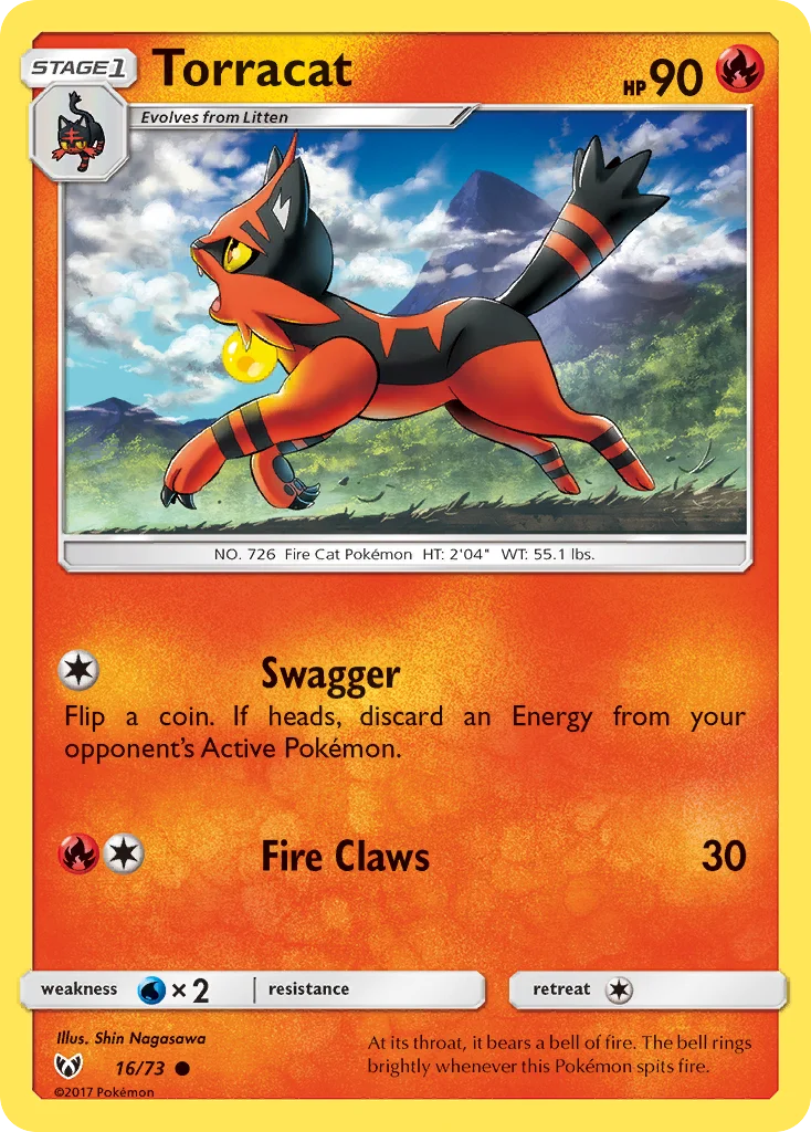Torracat Pokemon card