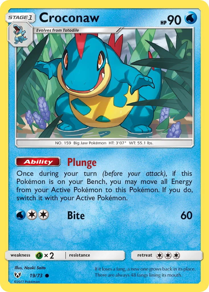 Croconaw Pokemon card