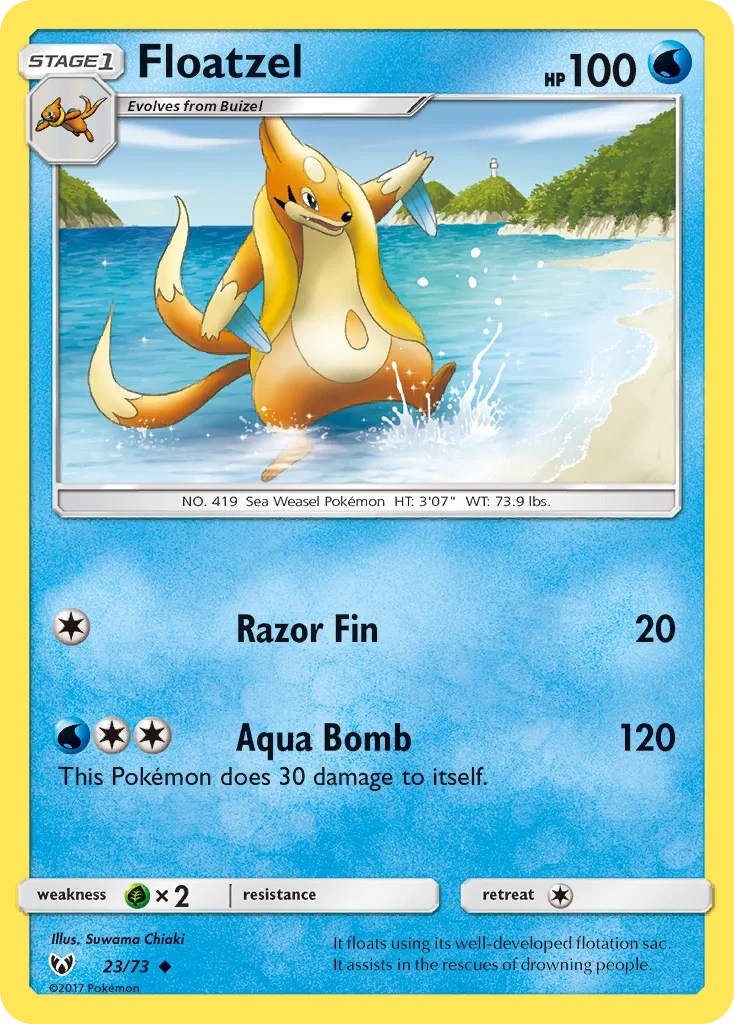 Floatzel Pokemon card