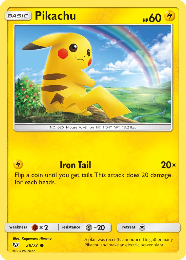 Pikachu Pokemon card