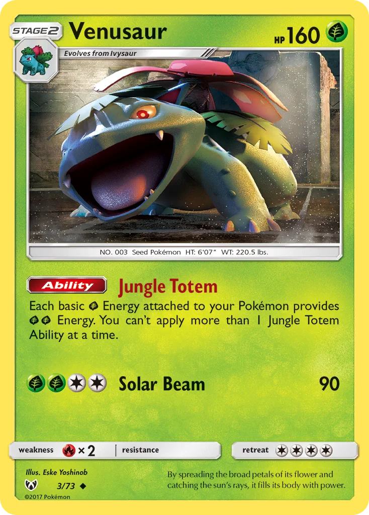 Venusaur Pokemon card