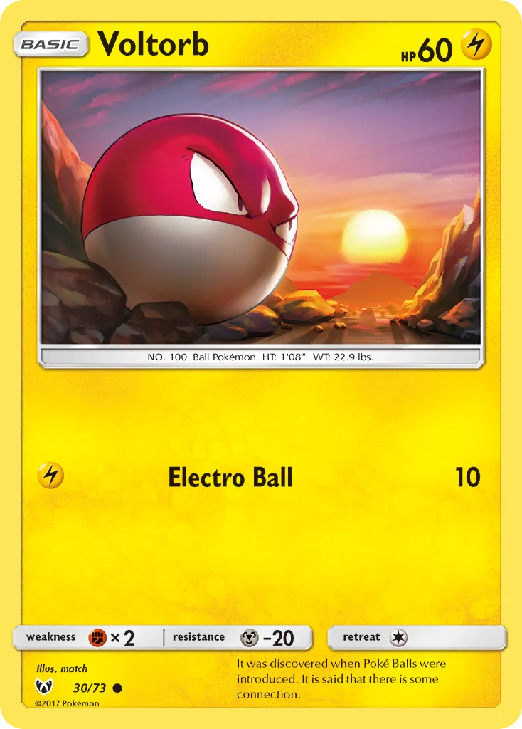 Voltorb Pokemon card
