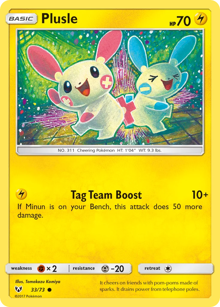 Plusle Pokemon card