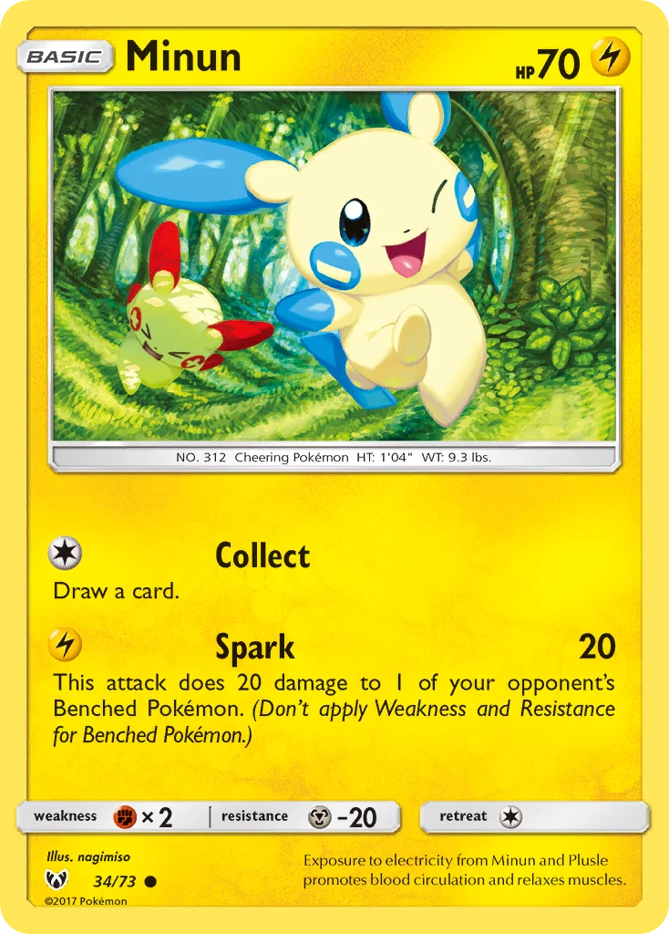 Minun Pokemon card