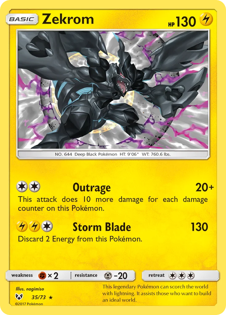 Zekrom Pokemon card