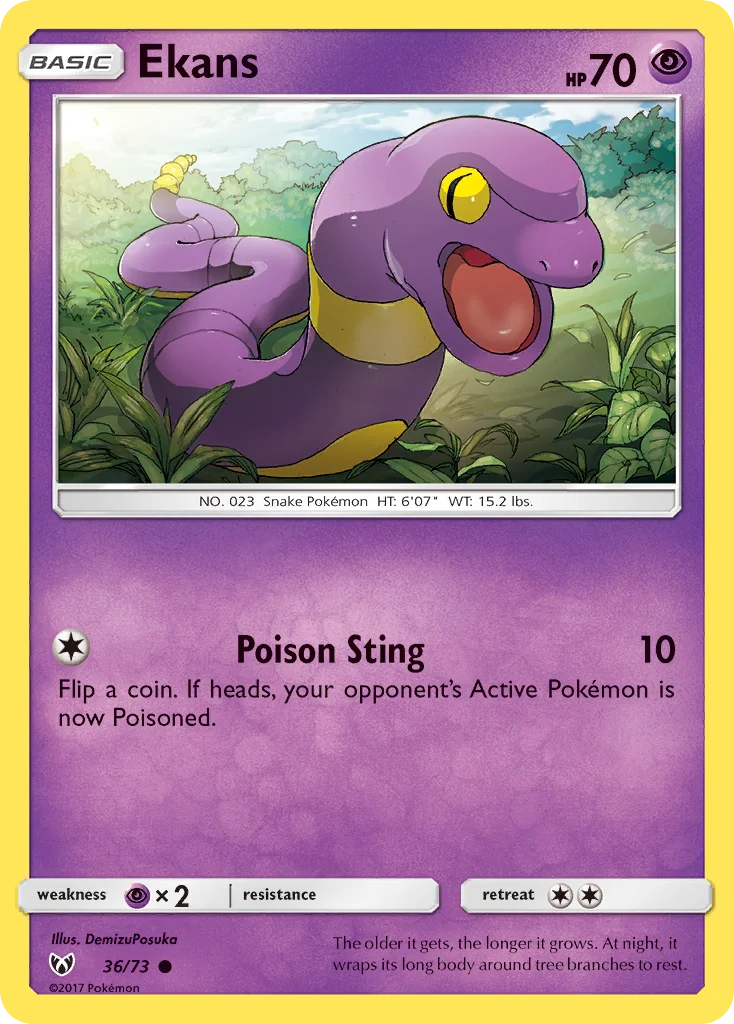 Ekans Pokemon card
