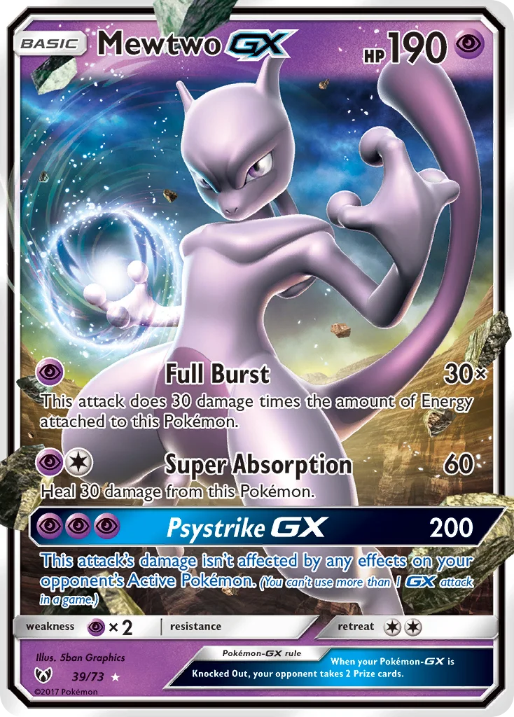 Mewtwo-GX Pokemon card