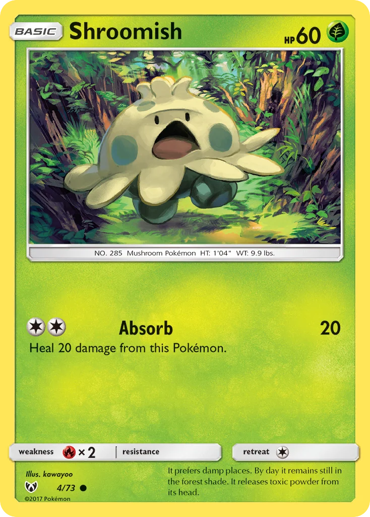 Shroomish Pokemon card