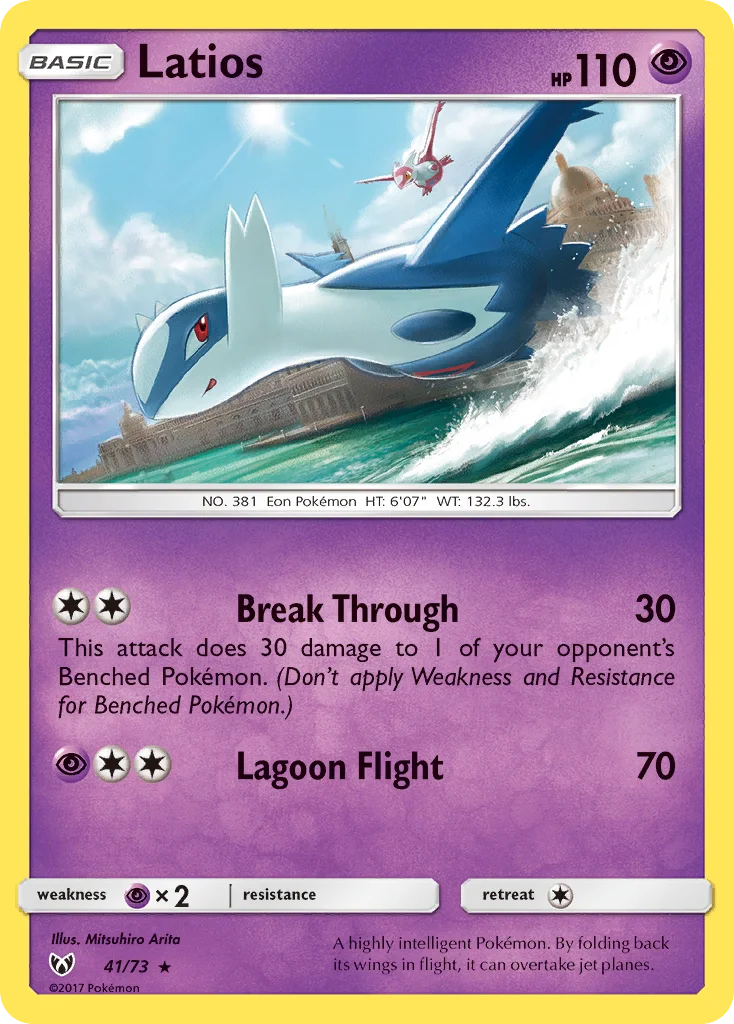 Latios Pokemon card