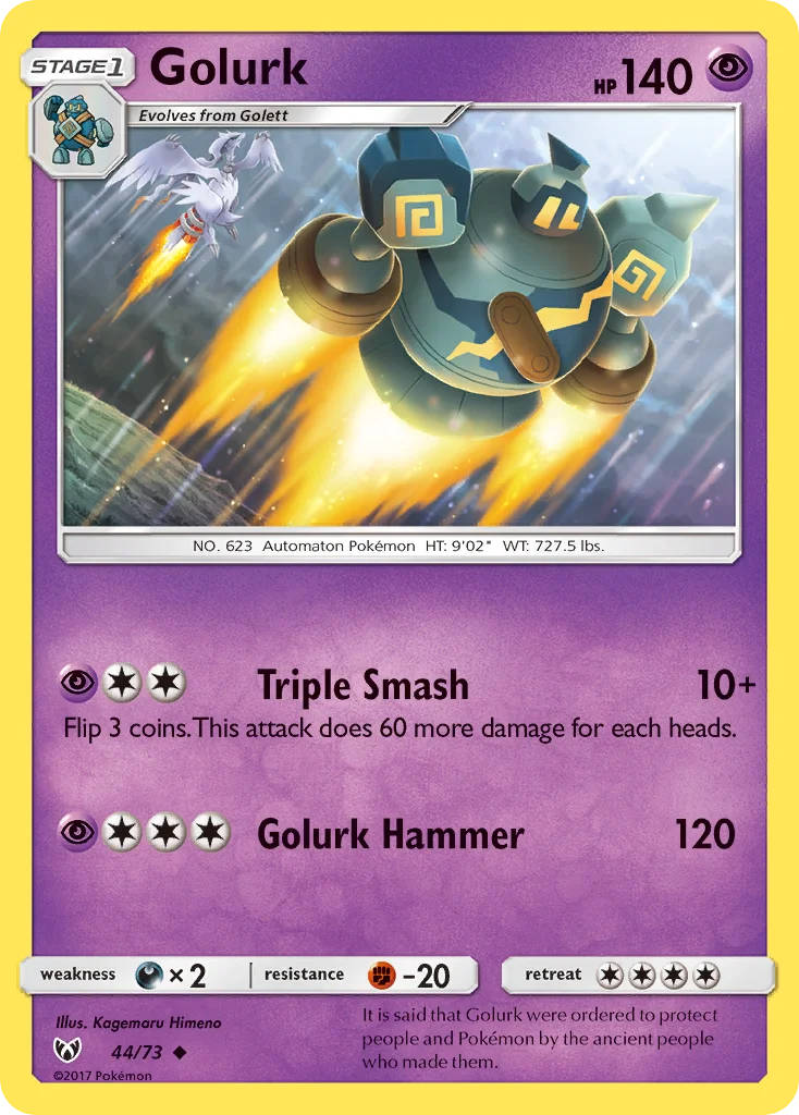 Golurk Pokemon card
