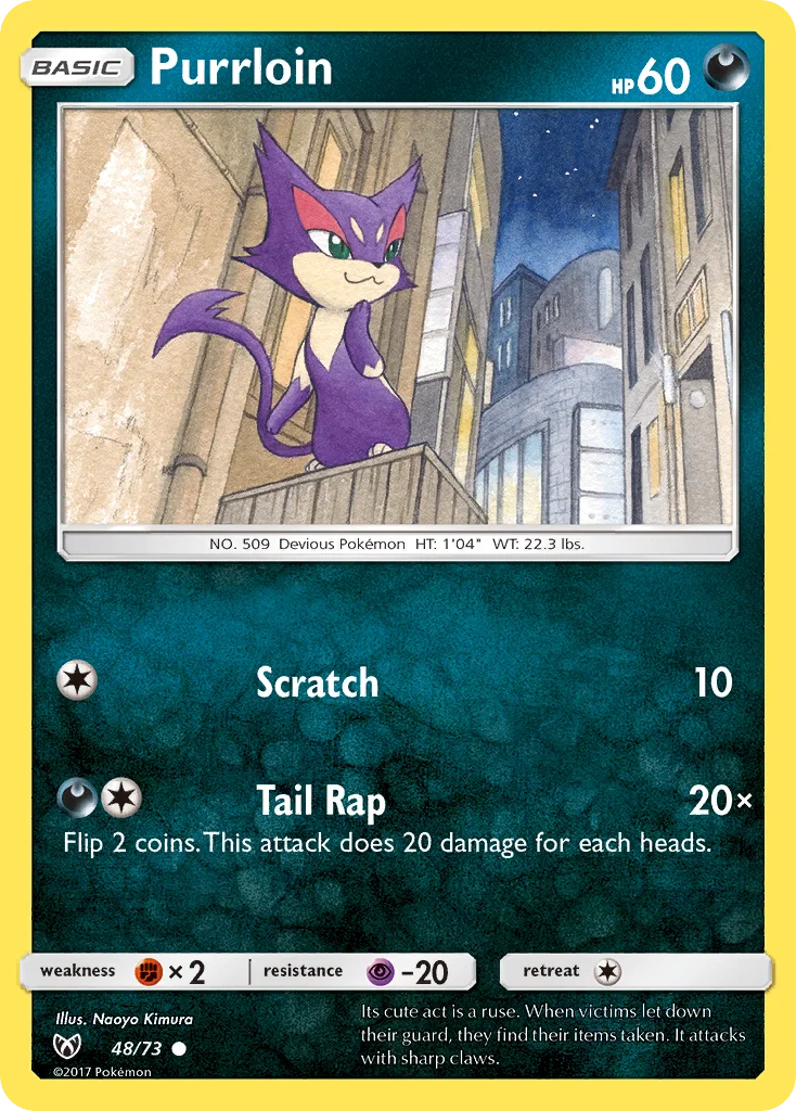 Purrloin Pokemon card