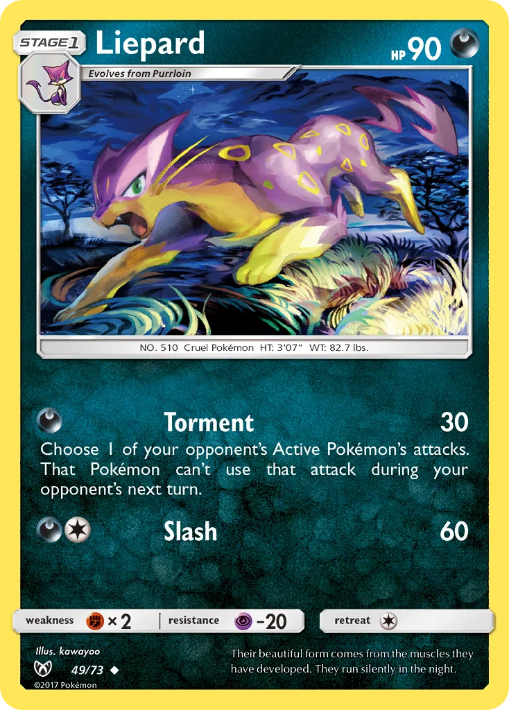 Liepard Pokemon card