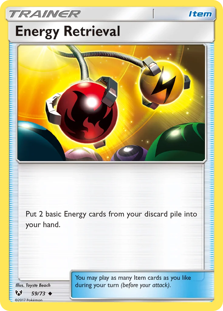 Energy Retrieval Pokemon card