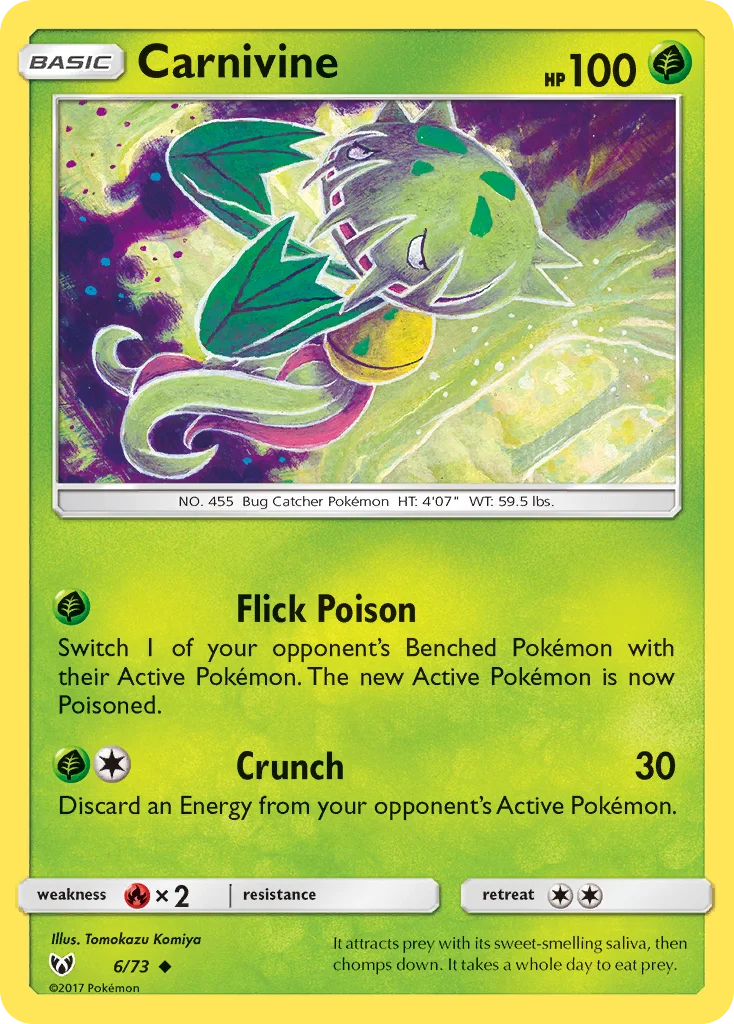 Carnivine Pokemon card