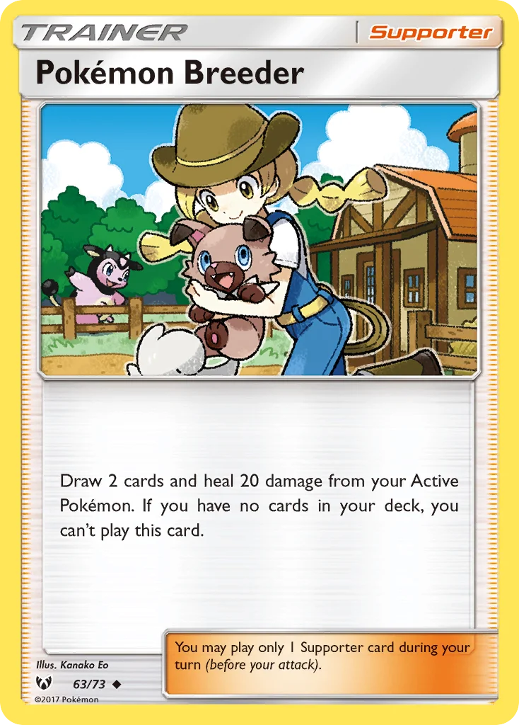 Pokémon Breeder Pokemon card