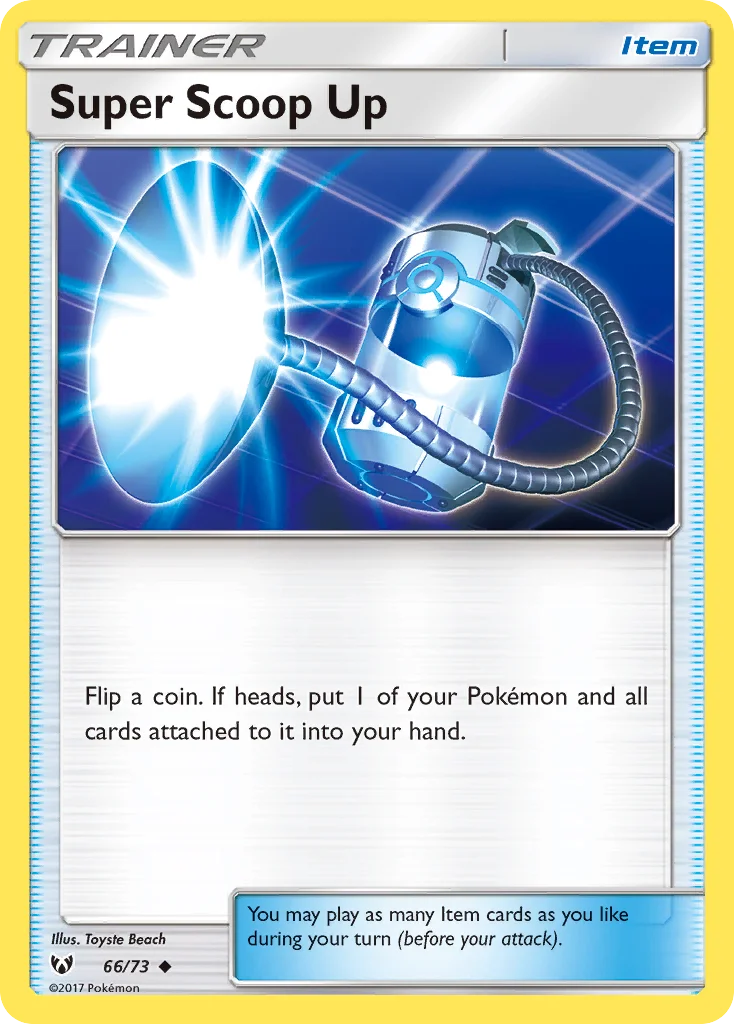 Super Scoop Up Pokemon card