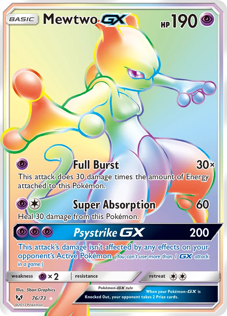 Mewtwo-GX Pokemon card