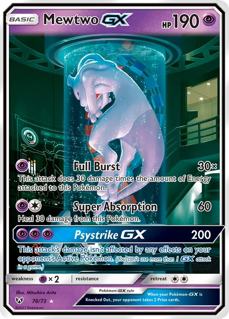 Mewtwo-GX Pokemon card