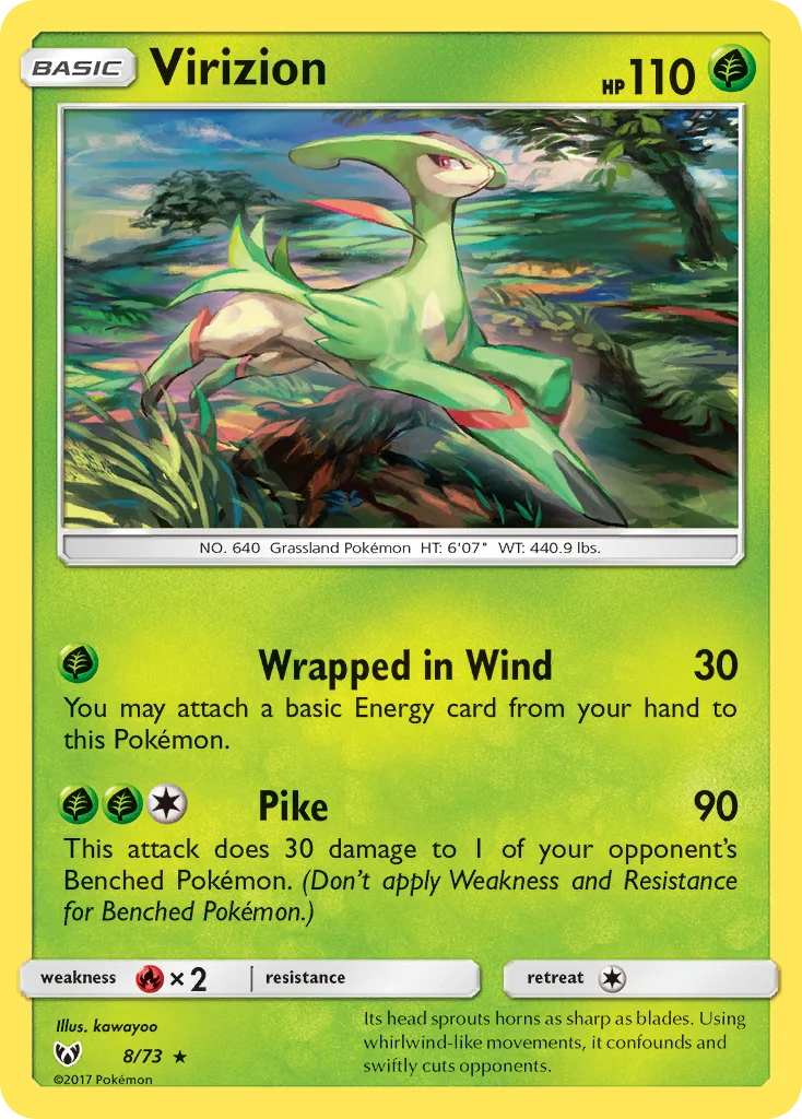 Virizion Pokemon card