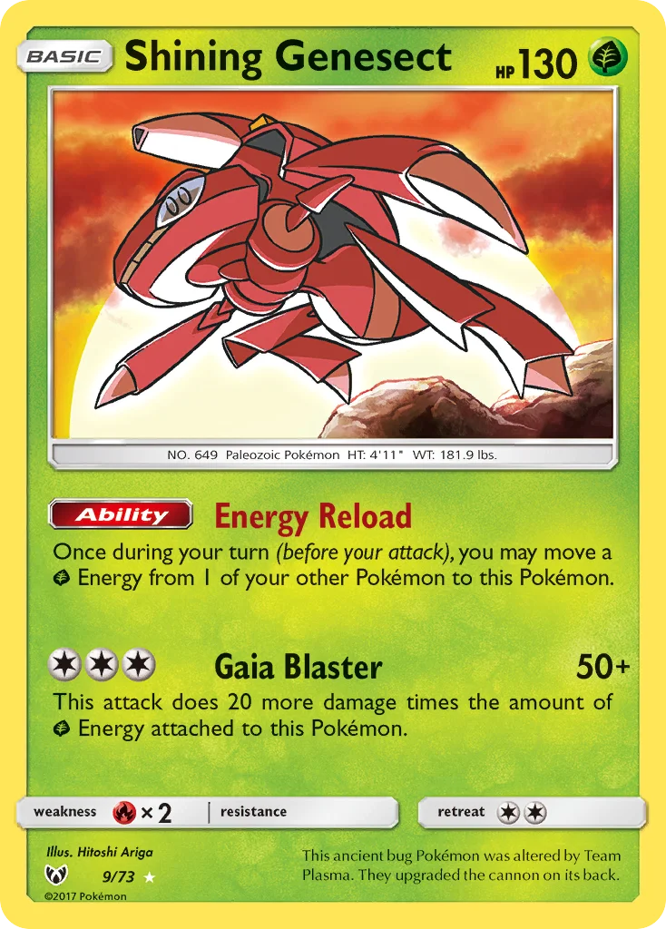 Shining Genesect Pokemon card