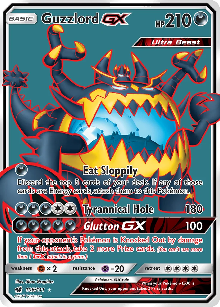 Guzzlord-GX Pokemon card
