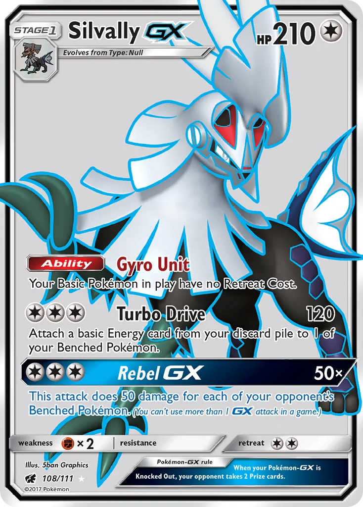 Silvally-GX Pokemon card