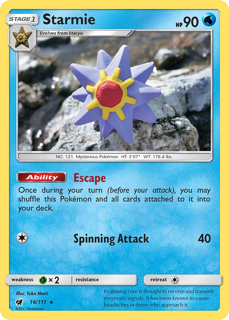Starmie Pokemon card