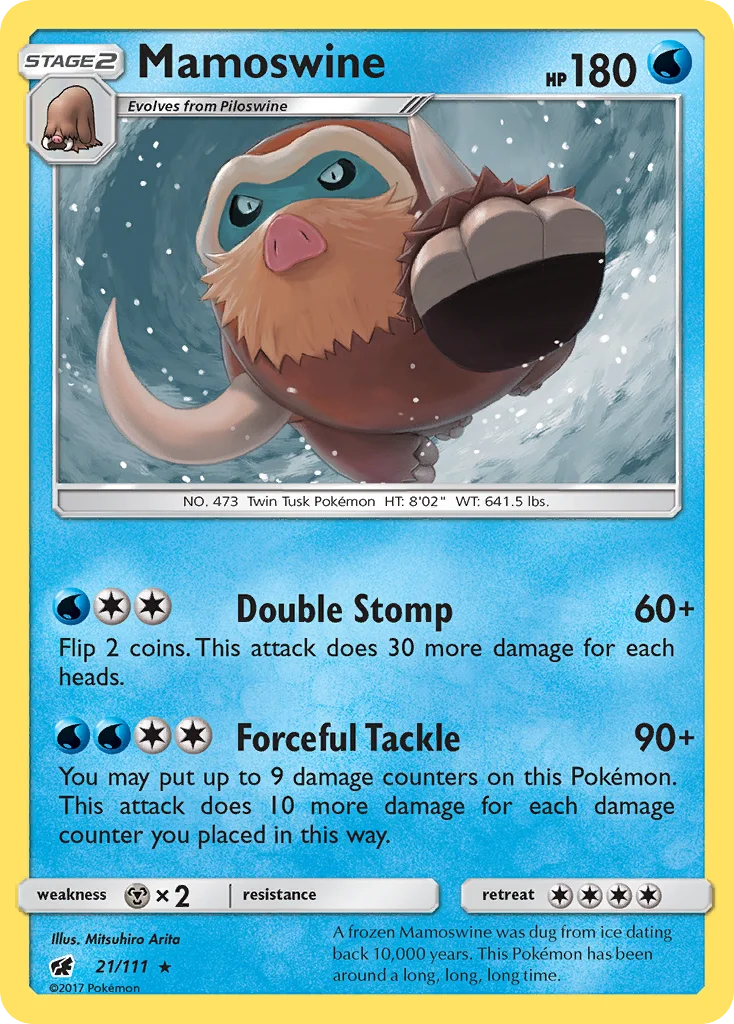 Mamoswine Pokemon card