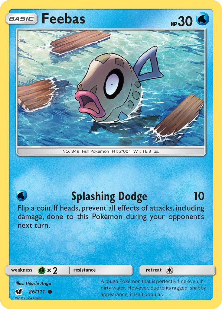 Feebas Pokemon card