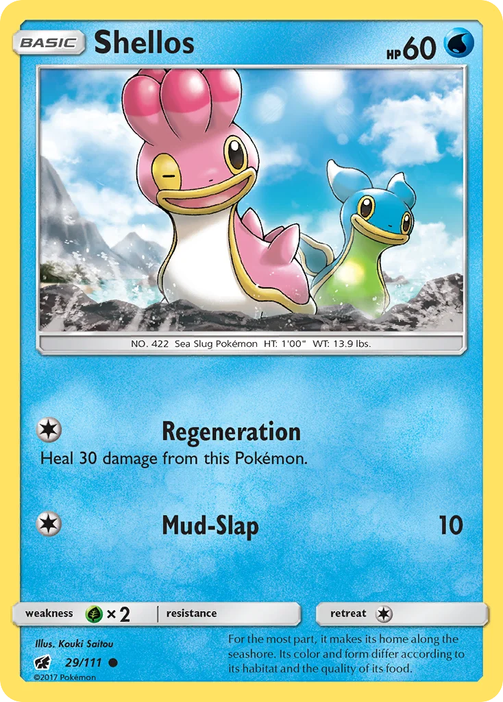 Shellos Pokemon card