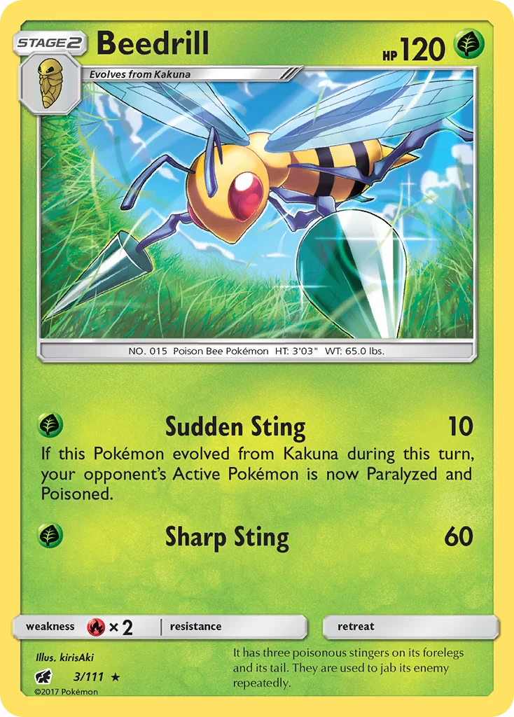 Beedrill Pokemon card