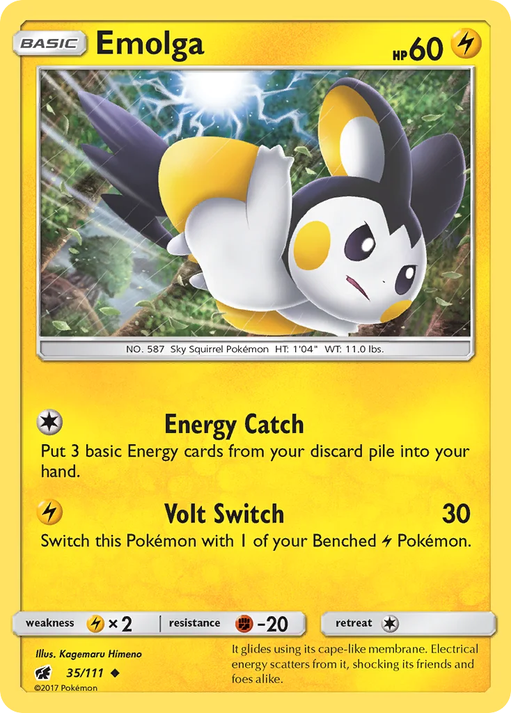 Emolga Pokemon card