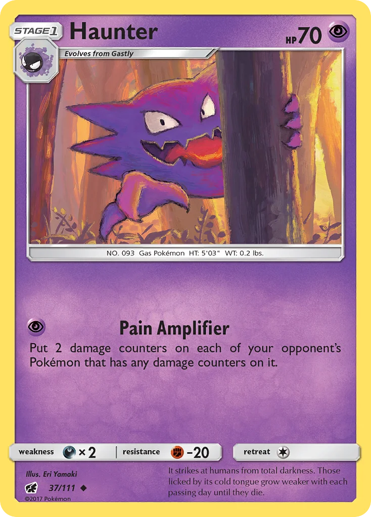 Haunter Pokemon card