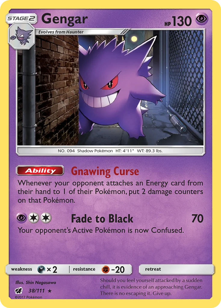 Gengar Pokemon card