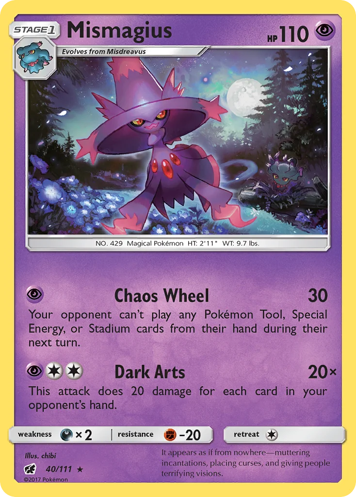 Mismagius Pokemon card