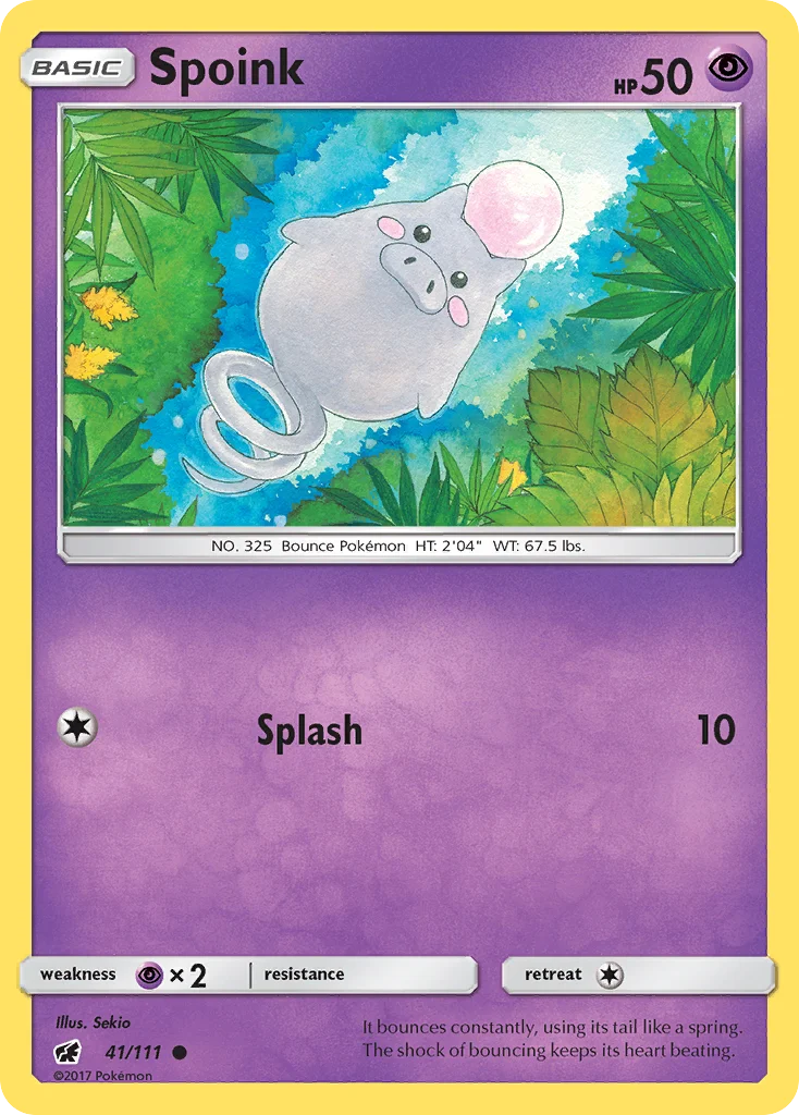 Spoink Pokemon card