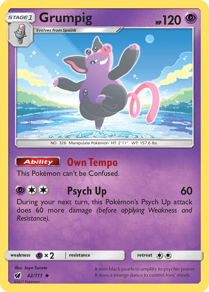 Grumpig Pokemon card