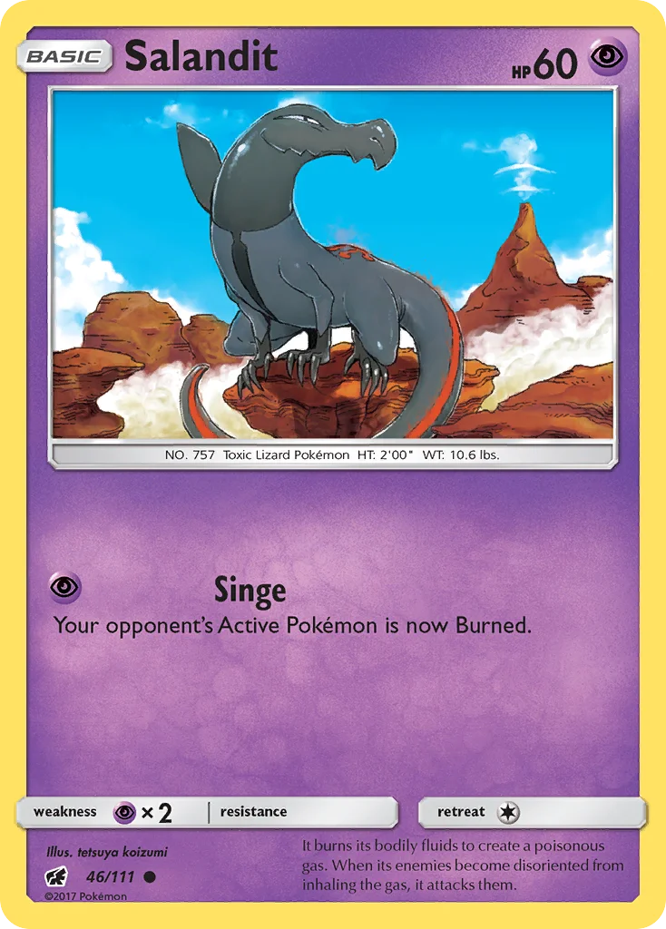 Salandit Pokemon card