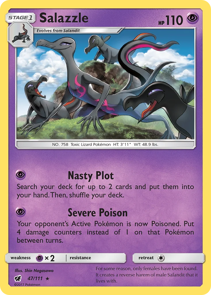 Salazzle Pokemon card