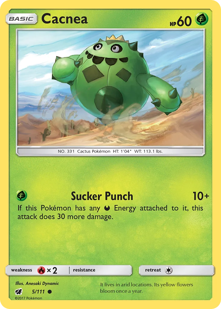 Cacnea Pokemon card