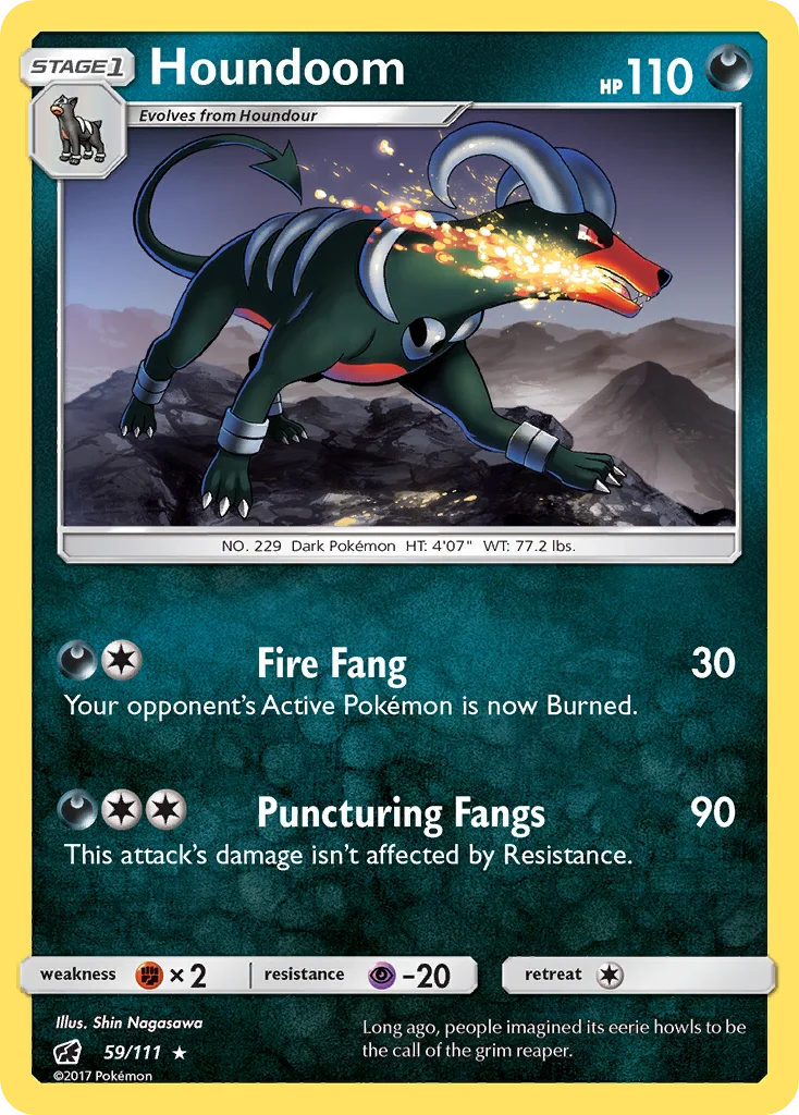 Houndoom Pokemon card