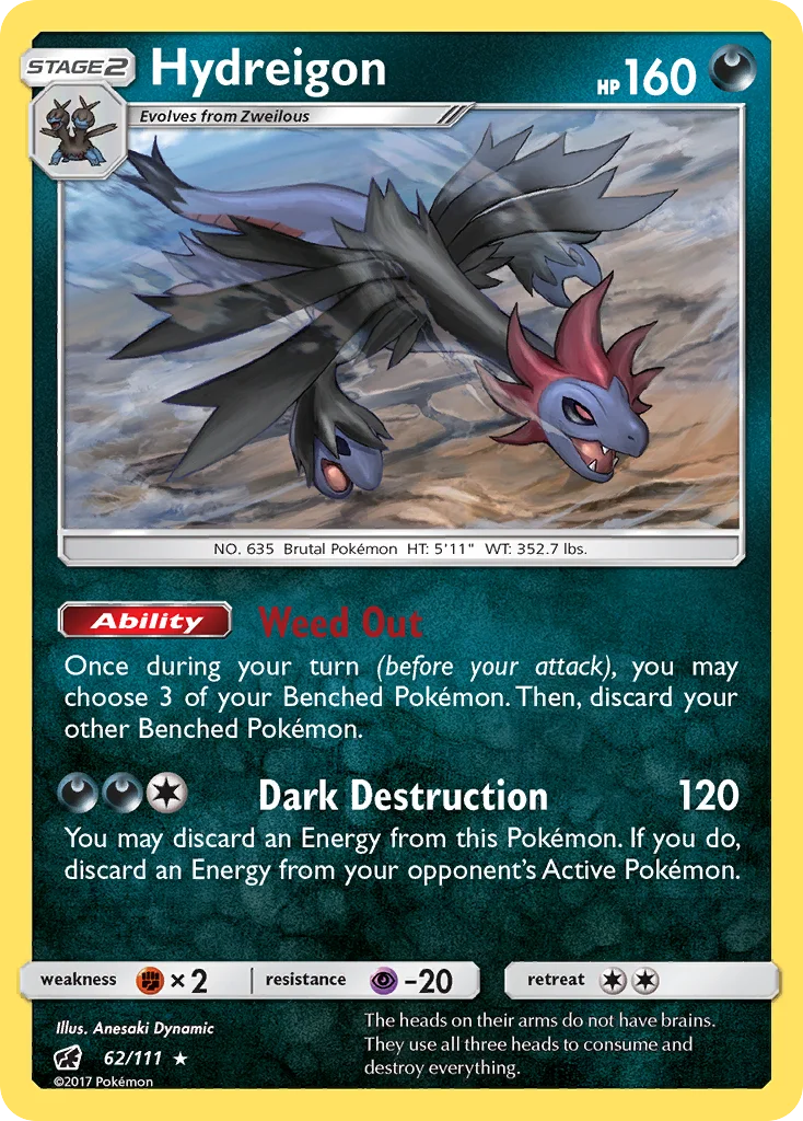 Hydreigon Pokemon card
